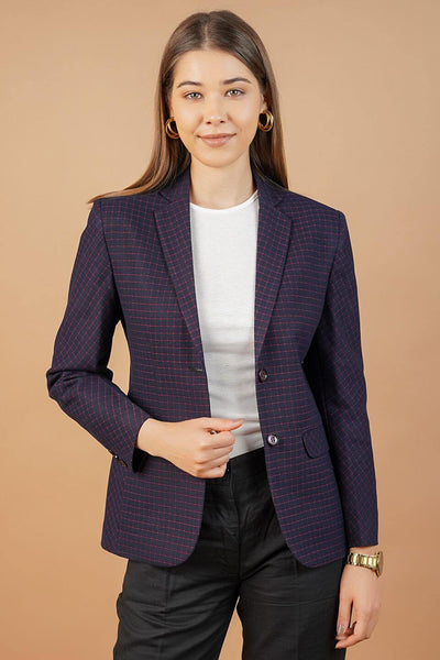 100% Cotton Blue Blazer