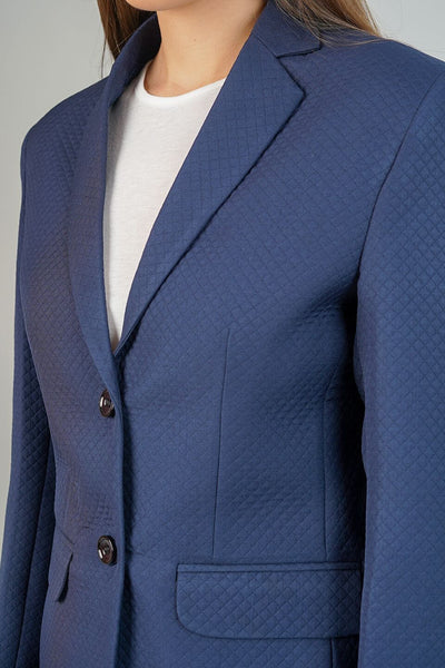 Polyester Cotton Blue Blazer