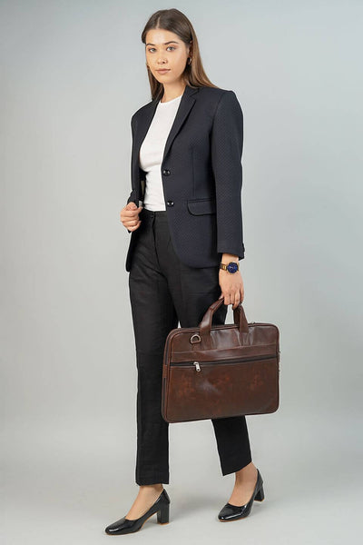 Polyester Cotton Black Blazer