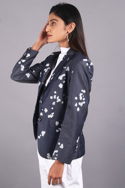 Blazer gris de algodón 100% premium