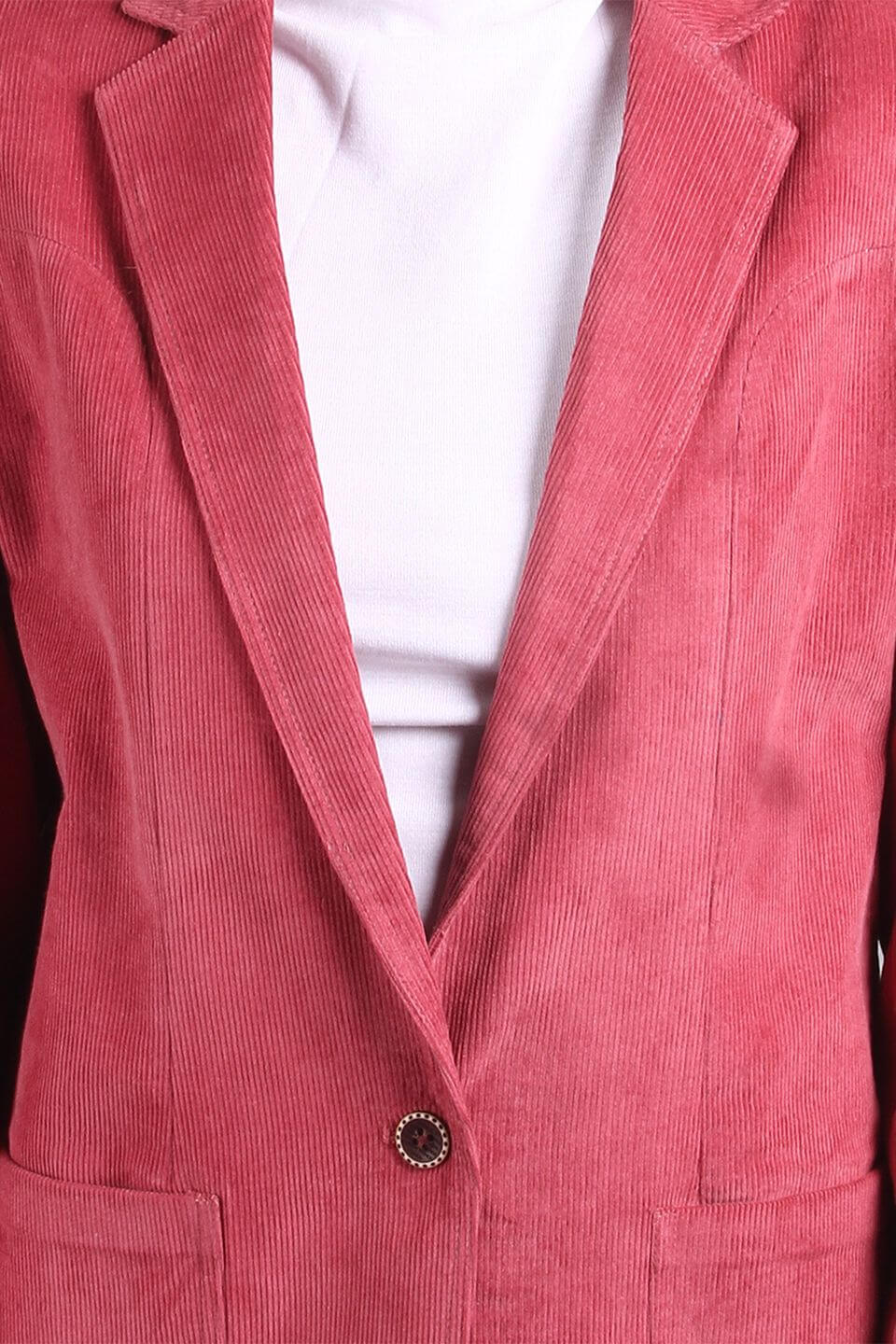 Corduroy Cotton Pink Blazer