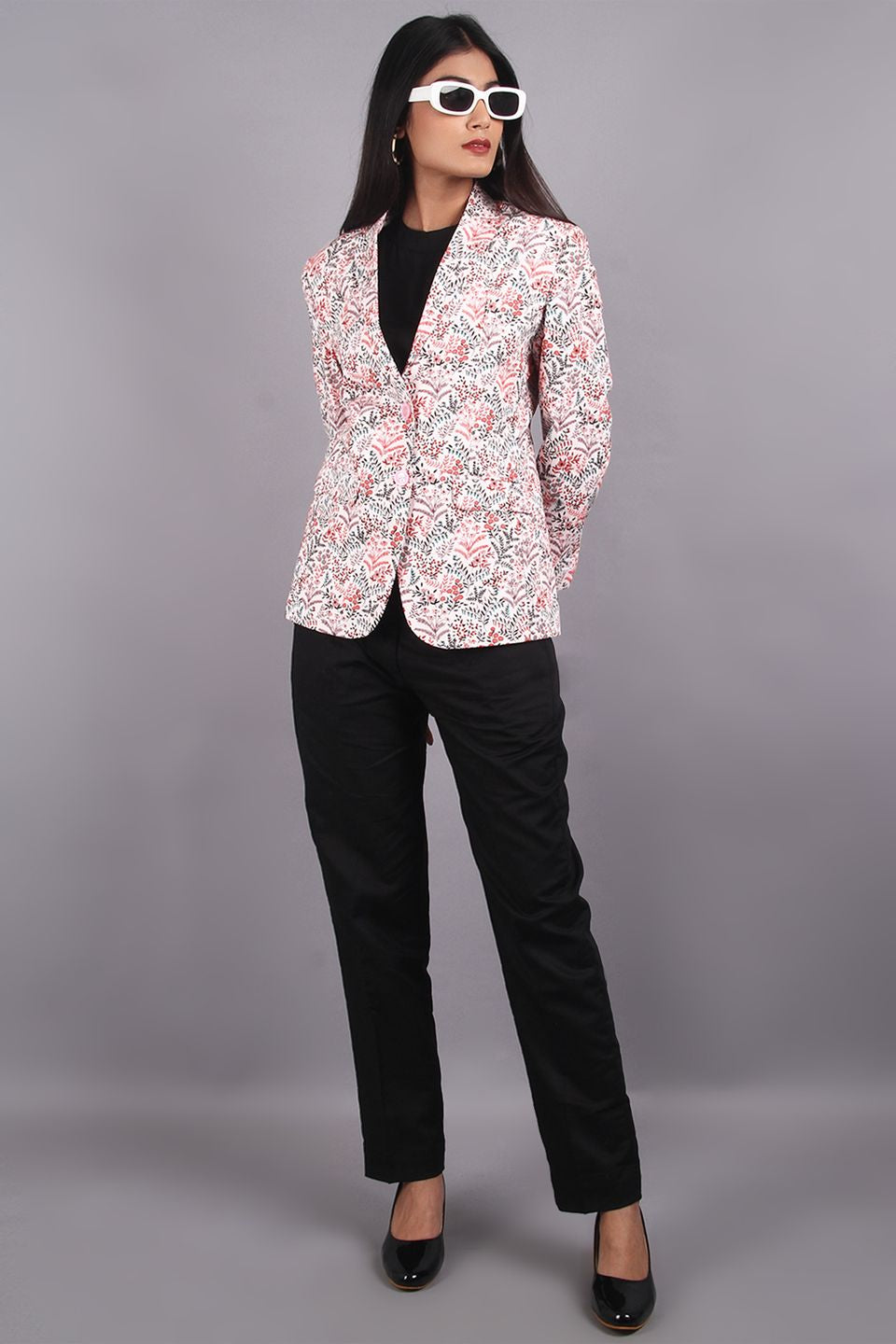 100% Premium Cotton Pink Blazer