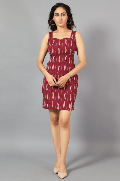 IKAT MINI RED DRESS