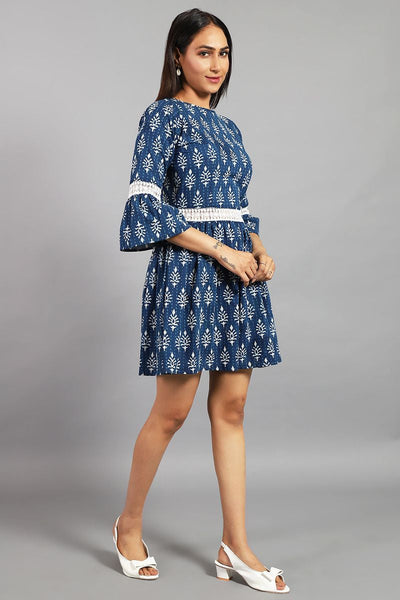 Indigo Mini Indigo -Kleid