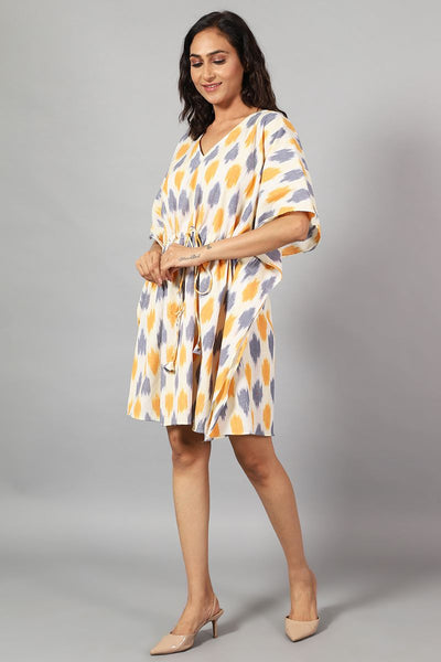 Ikat Mini Multicolored Dress