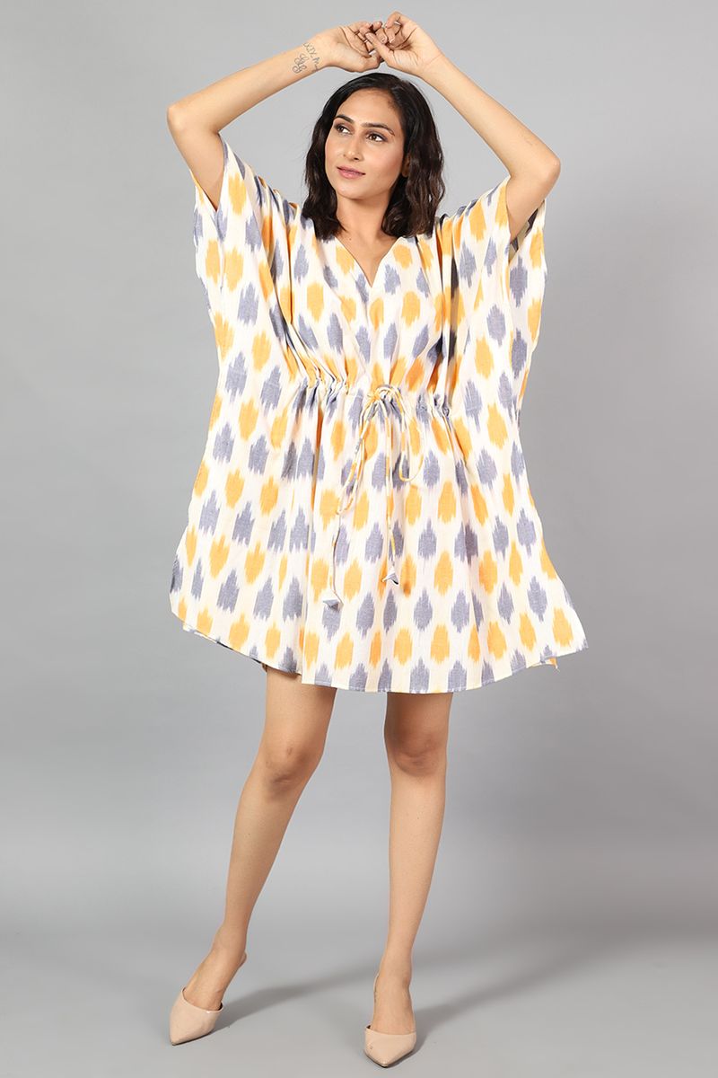 Ikat Mini Multicolored Dress