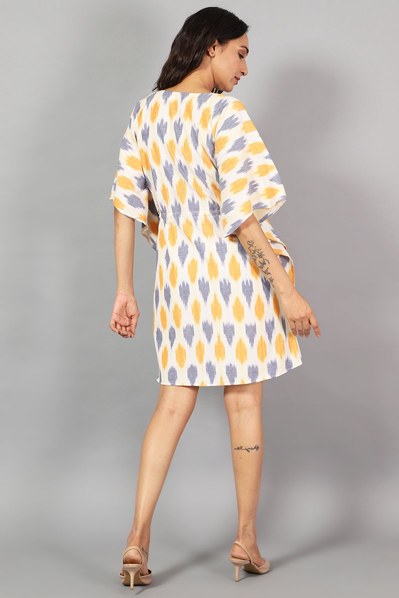 Ikat Mini Multicolored Dress