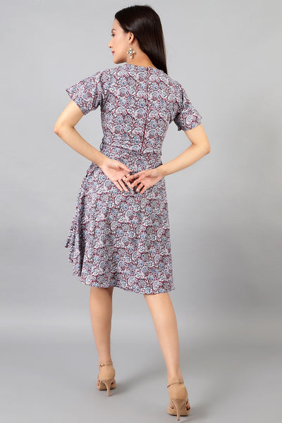 Cotton Midi Multicolored Dress