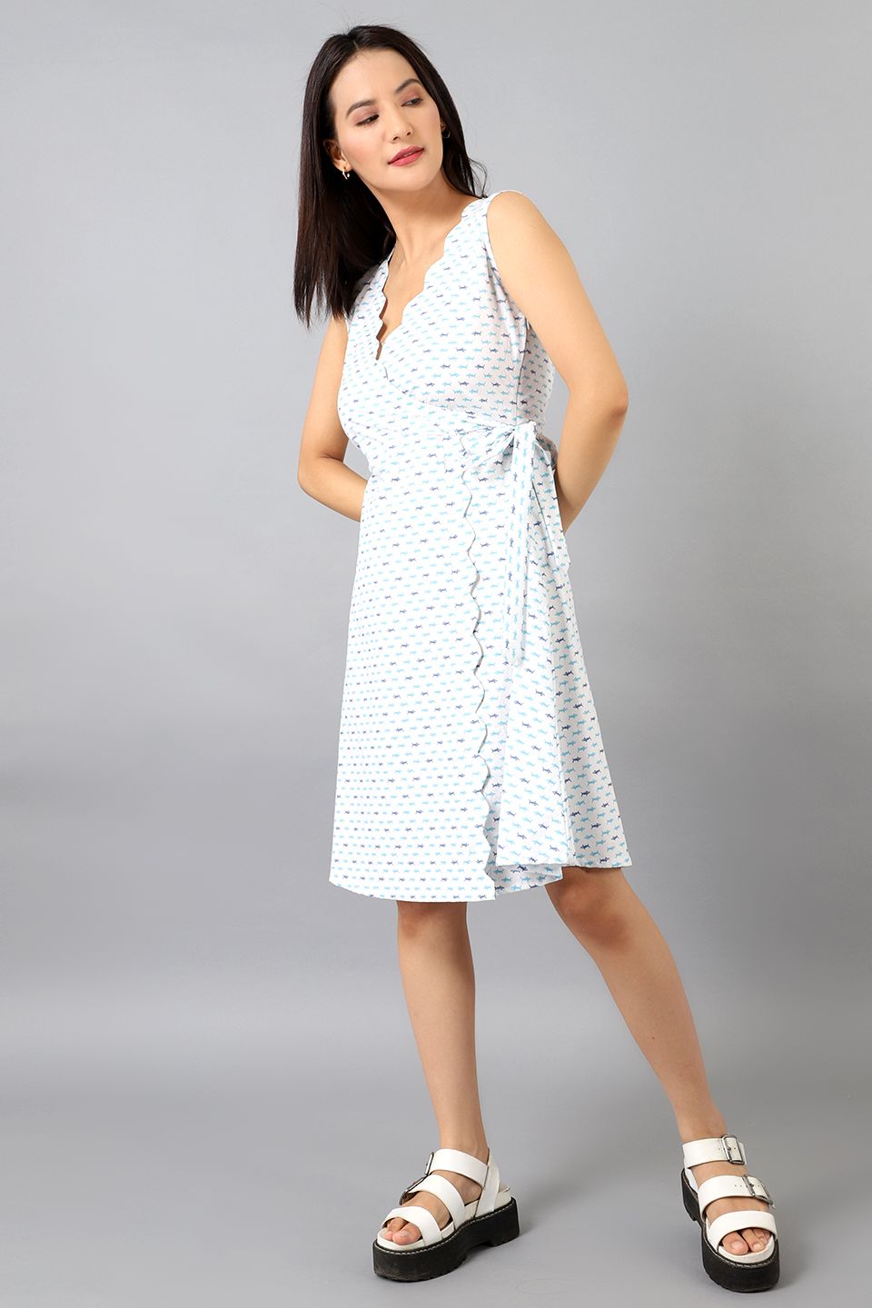 Cotton Midi White Dress