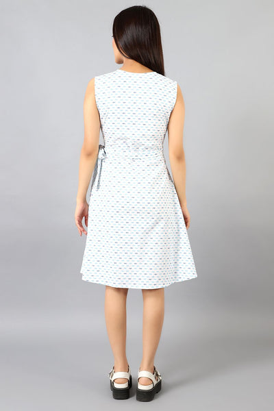 Cotton Midi White Dress