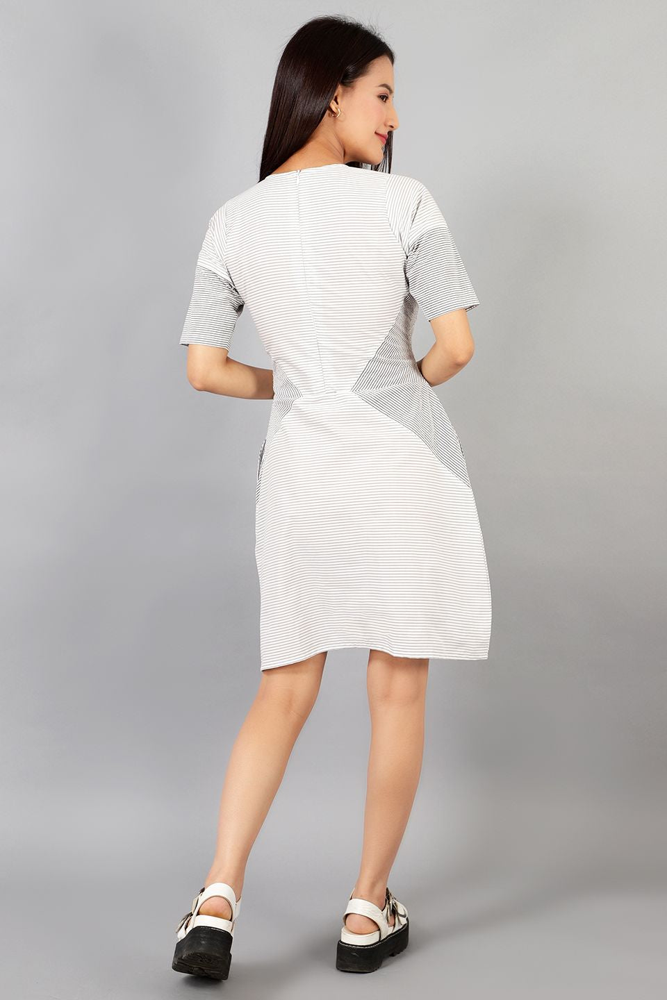 Cotton Midi White Dress