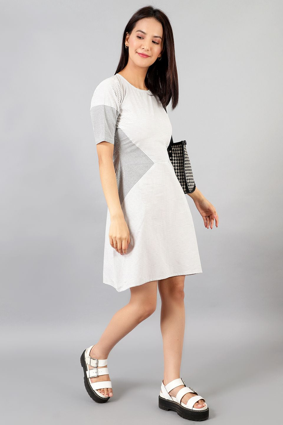 Cotton Midi White Dress