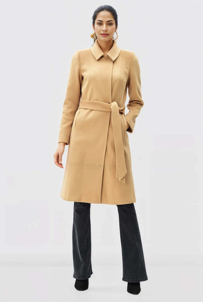 Melton-Look Car Coat