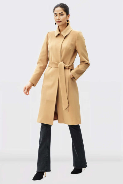 Melton-Look Car Coat