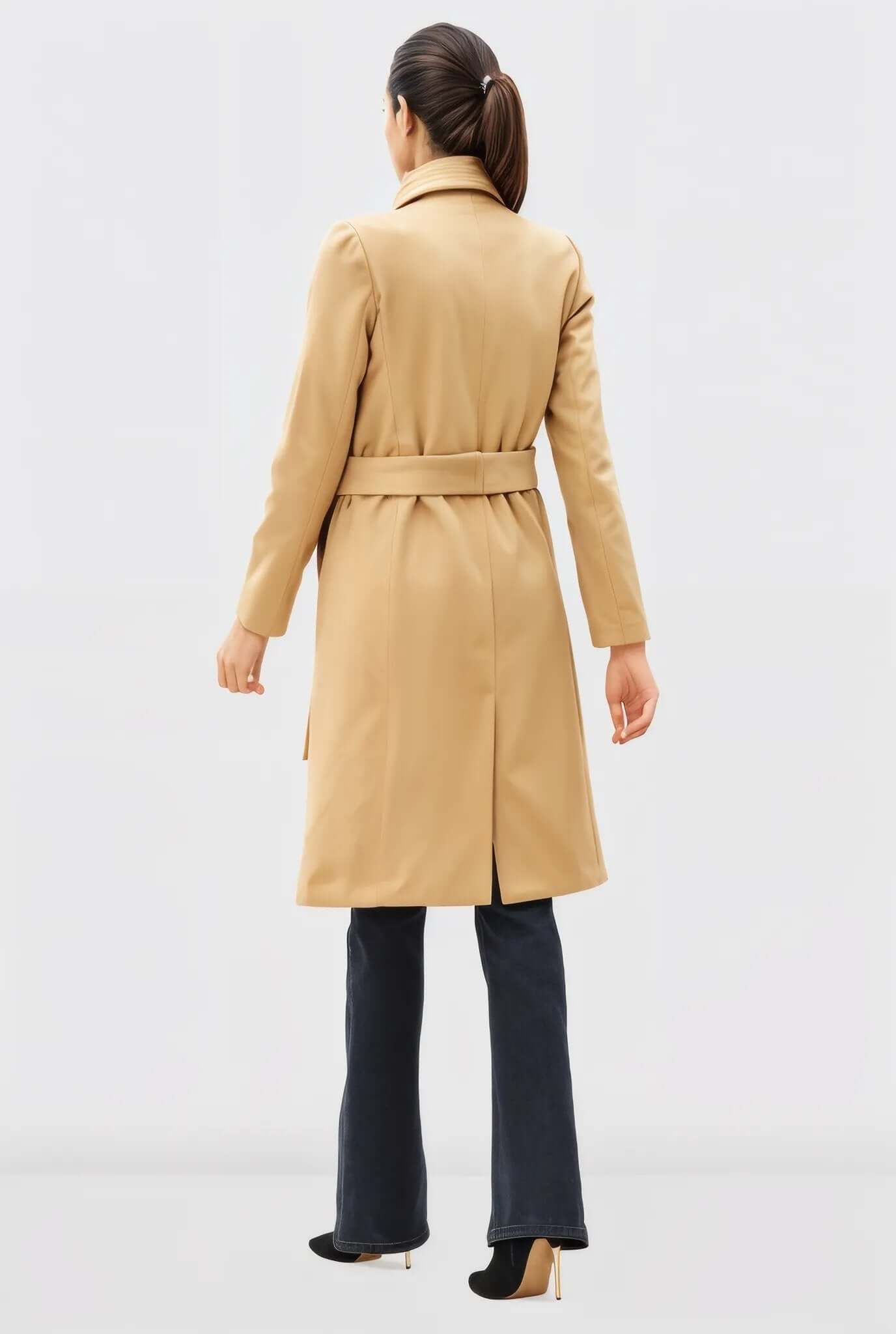 Melton-Look Car Coat