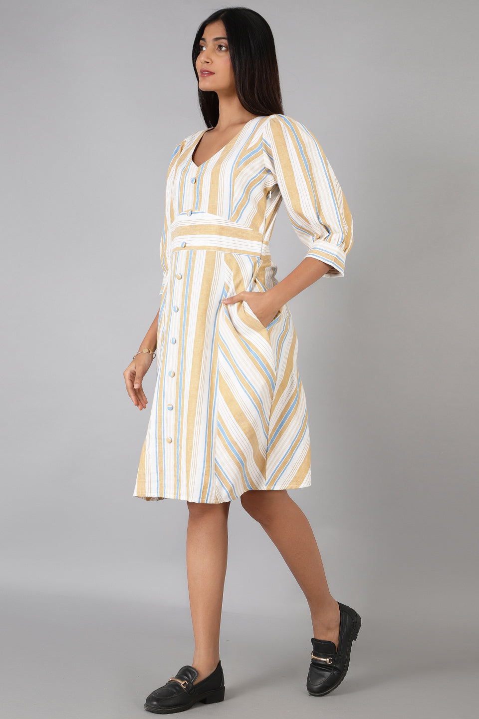 Cotton Linen Cotton-Linen-DS197-Dress-DS197 Dress