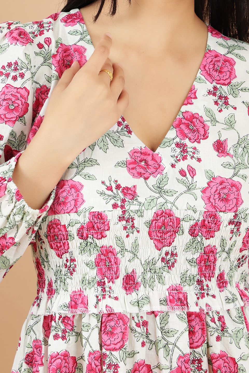 Jaipur Cotton Pink Dress