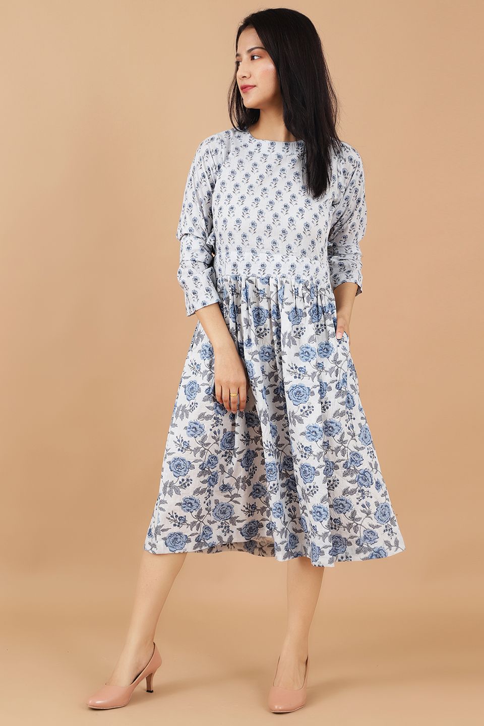Jaipur Cotton Blue Dress