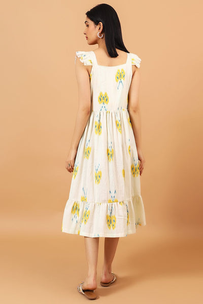 Ikat-Cream-Cotton-Midi-Dress-DS307