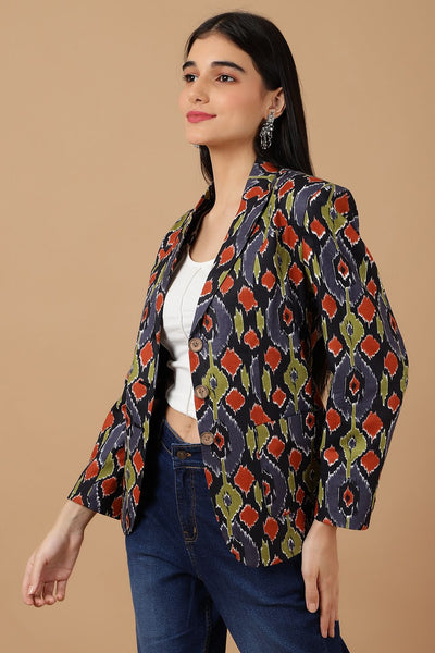 Jaipur Cotton Multicolored Blazer