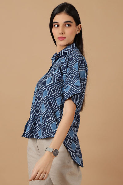 Jaipur Cotton Blue Shirt