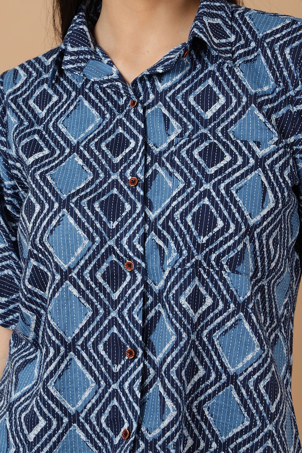Jaipur Cotton Blue Shirt