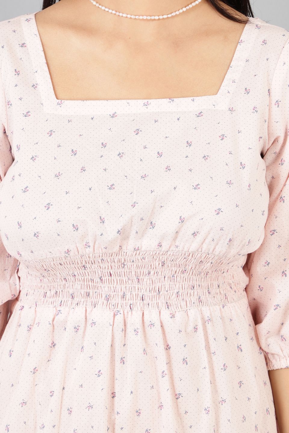 Cotton Midi Pink Dress